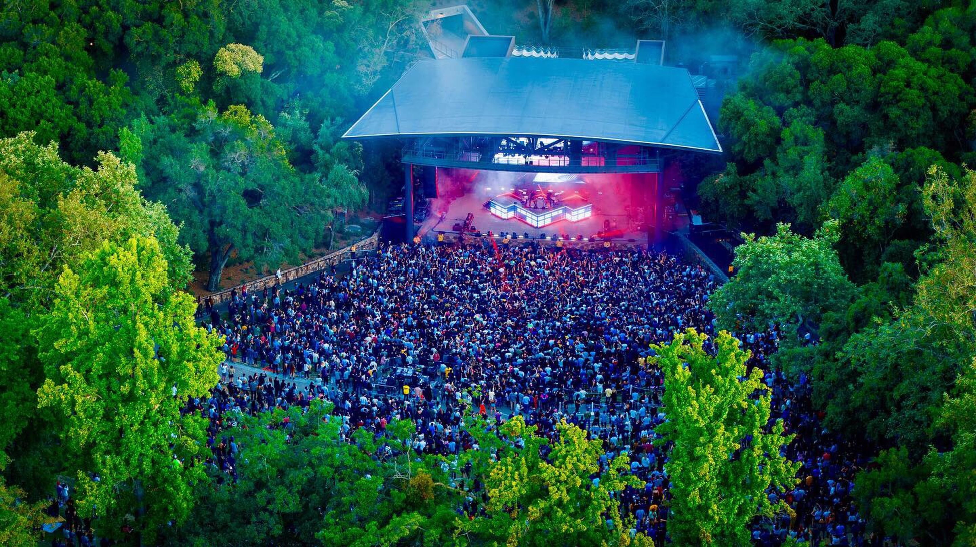 Odesza At Frost Amphitheater Concert Performance In Palo Alto Ca