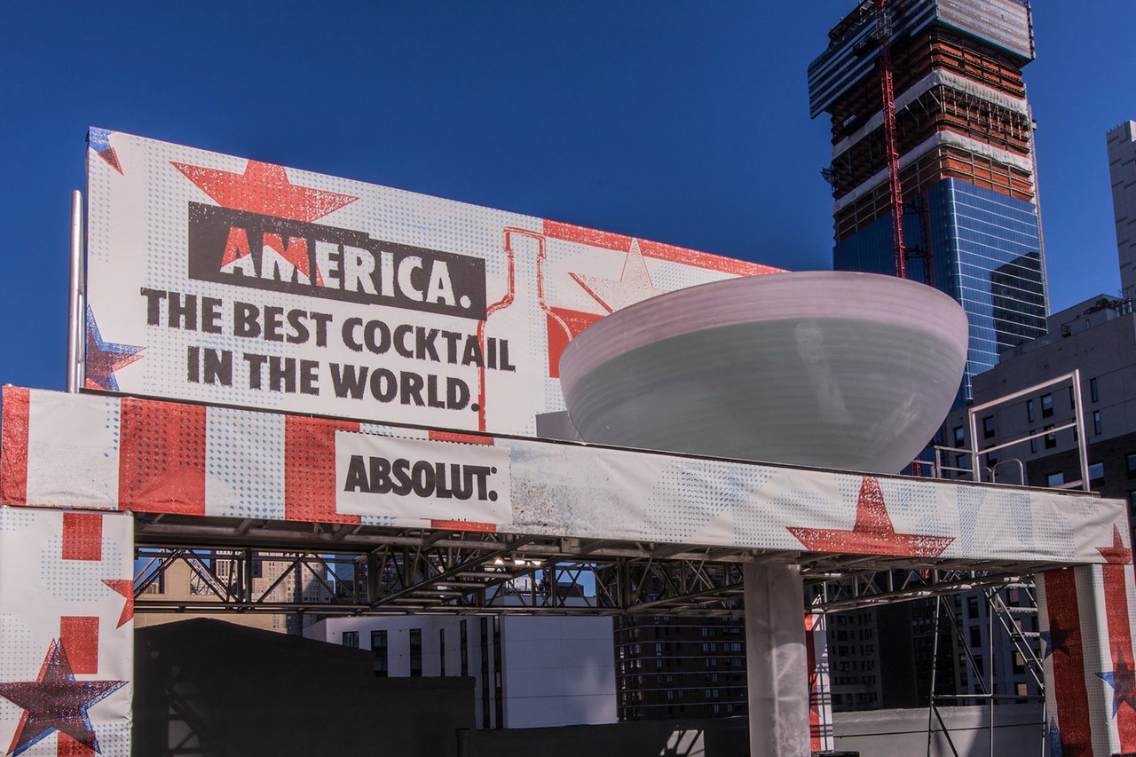 Absolut America Coupe Glass - Experiential Activation in New York, NY